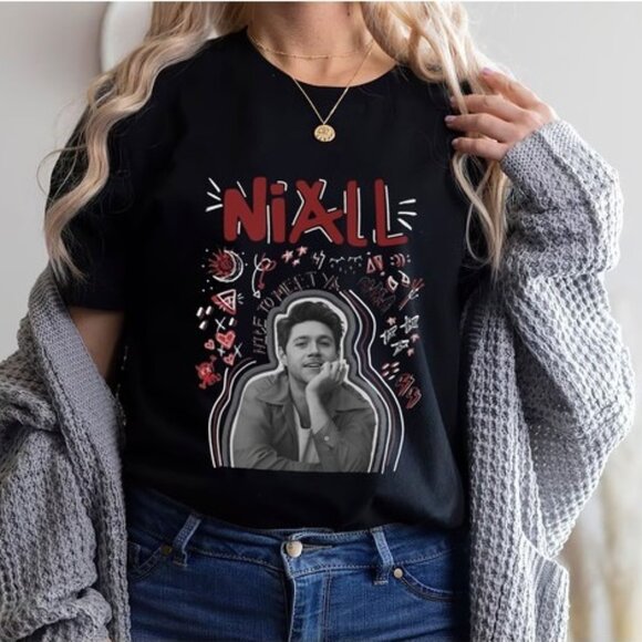 Niall Funny Horan Pop Music Graphic Fan Gift Unisex Retro Streetwear T-Shirt 150 - Picture 1 of 5